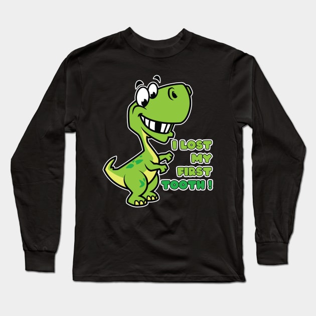 Kids I Lost My First Tooth - Cute Dinosaurs product Long Sleeve T-Shirt by theodoros20